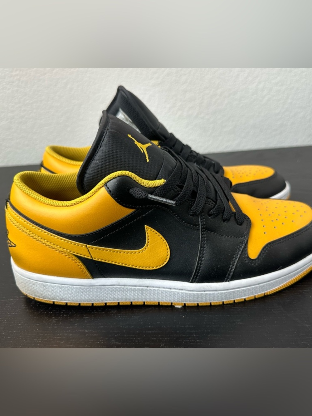 Jordan Low Top Sneakers in Black and Yellow